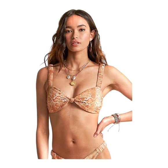 Billabong x Sincerely Jules Over the Sun Bandeau Bikini Top and Maui Bottom NWOT - Picture 12 of 13